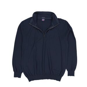 PAUL & SHARK 100% Wool Half-Zip Sweater Old Money Quiet Luxury Minimal Athlsiure